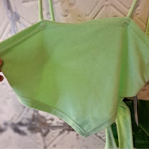 SHACI GREEN MINT CROP TOP WITH A SCARF DESIGN NWT SIZE 1XL - Picture 7 of 10